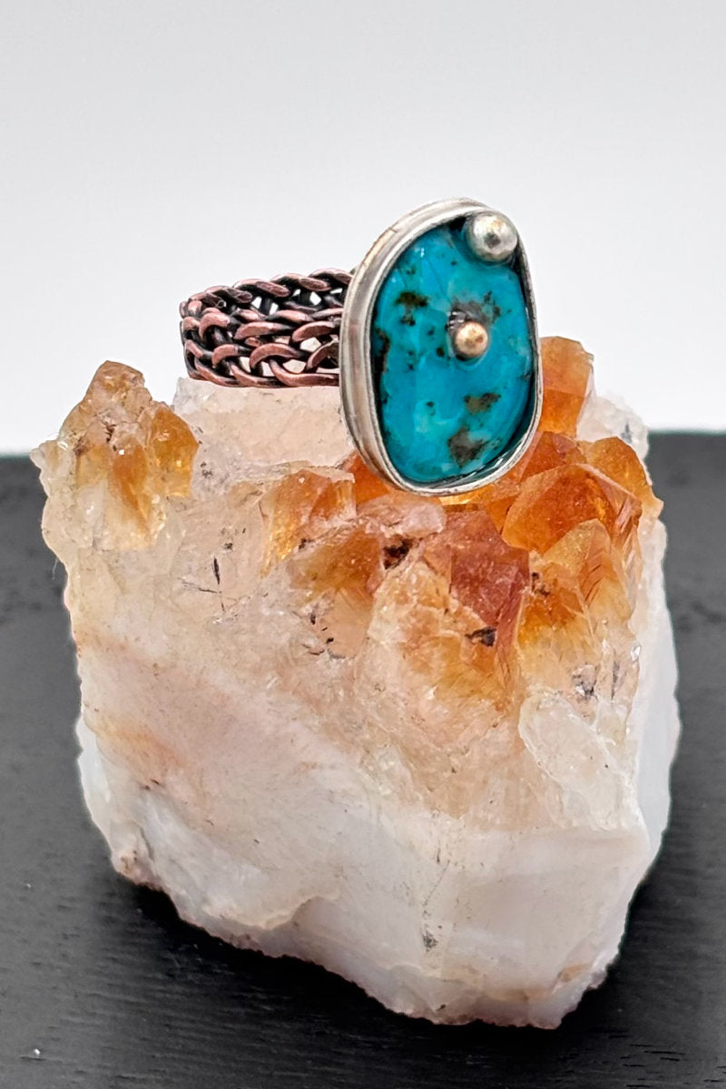 Braided Turquoise Ring
