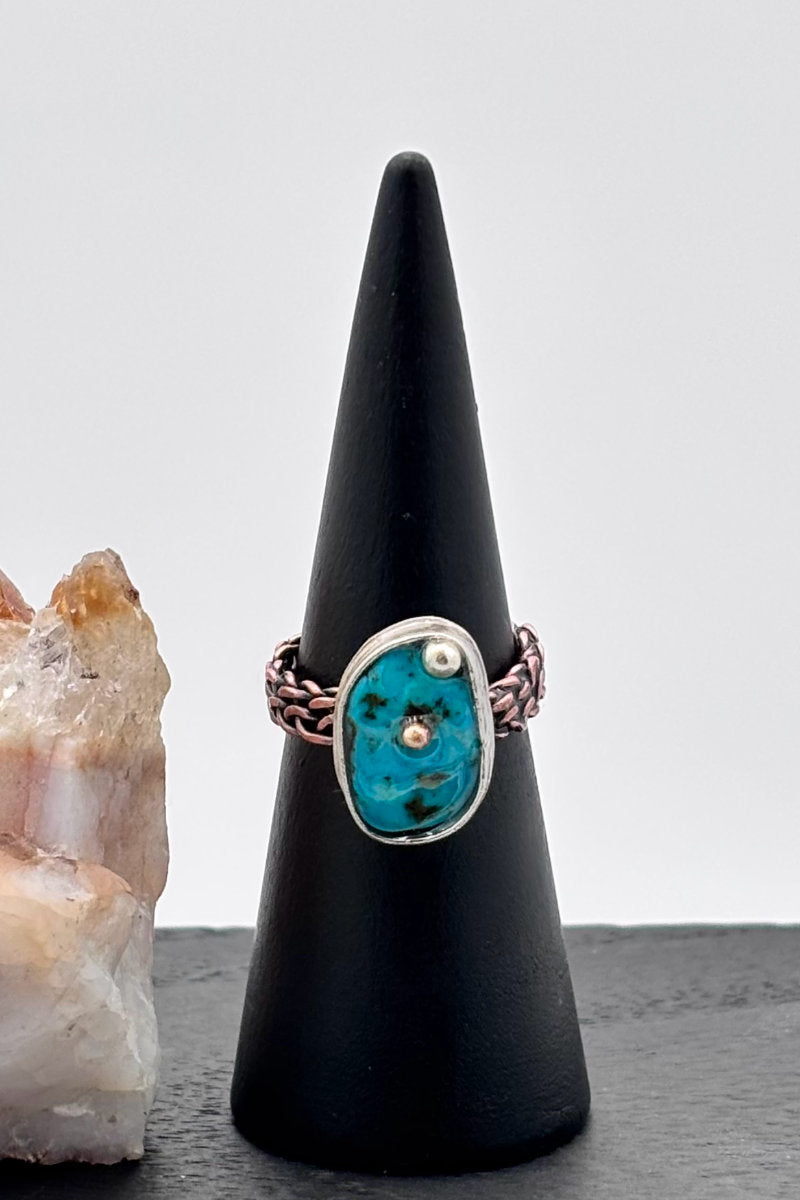 Braided Turquoise Ring