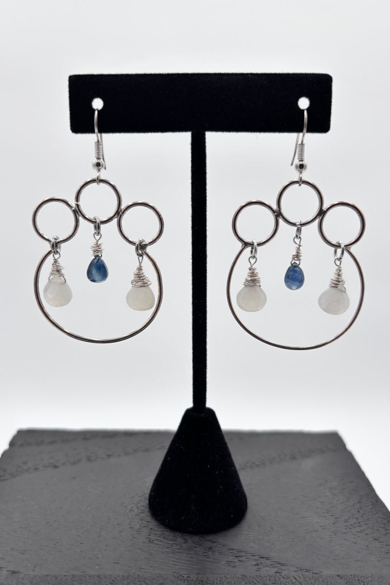 Interlocking Sterling Silver Earrings